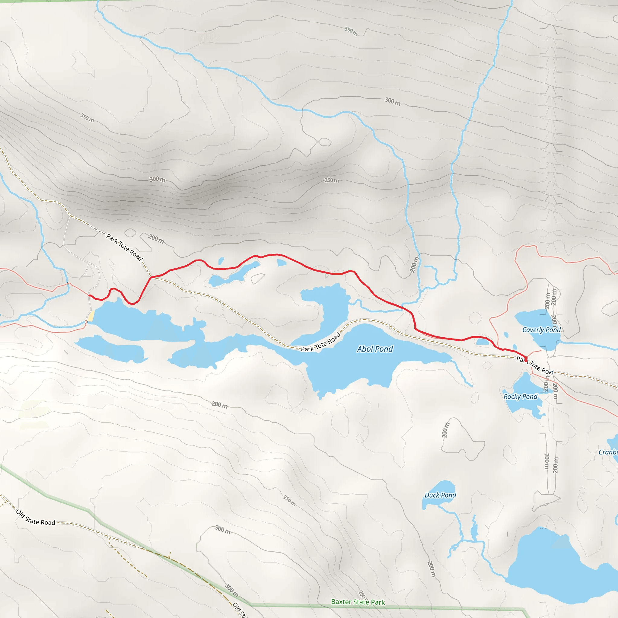 Abol Pond via Kettle Pond Trail mobile static map