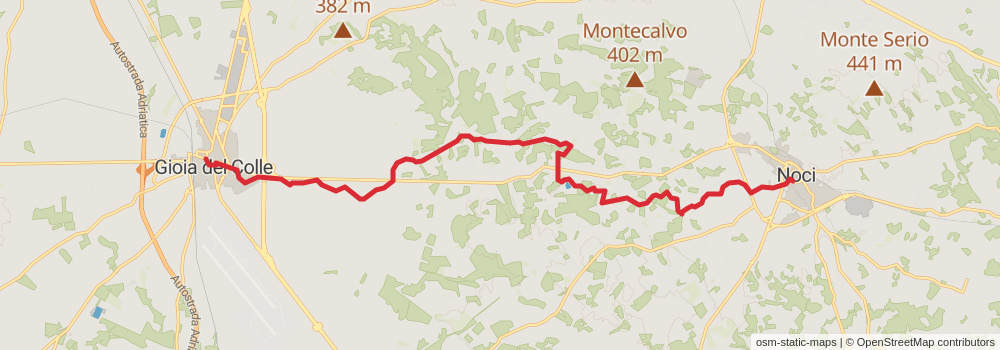 Sentiero Italia - Puglia Section stage 23 Map
