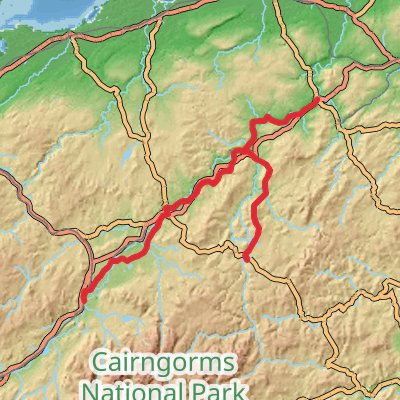 Speyside Way and Cairngorms 6-Day Challenging Tour (Hillwalk Tours) mobile static map