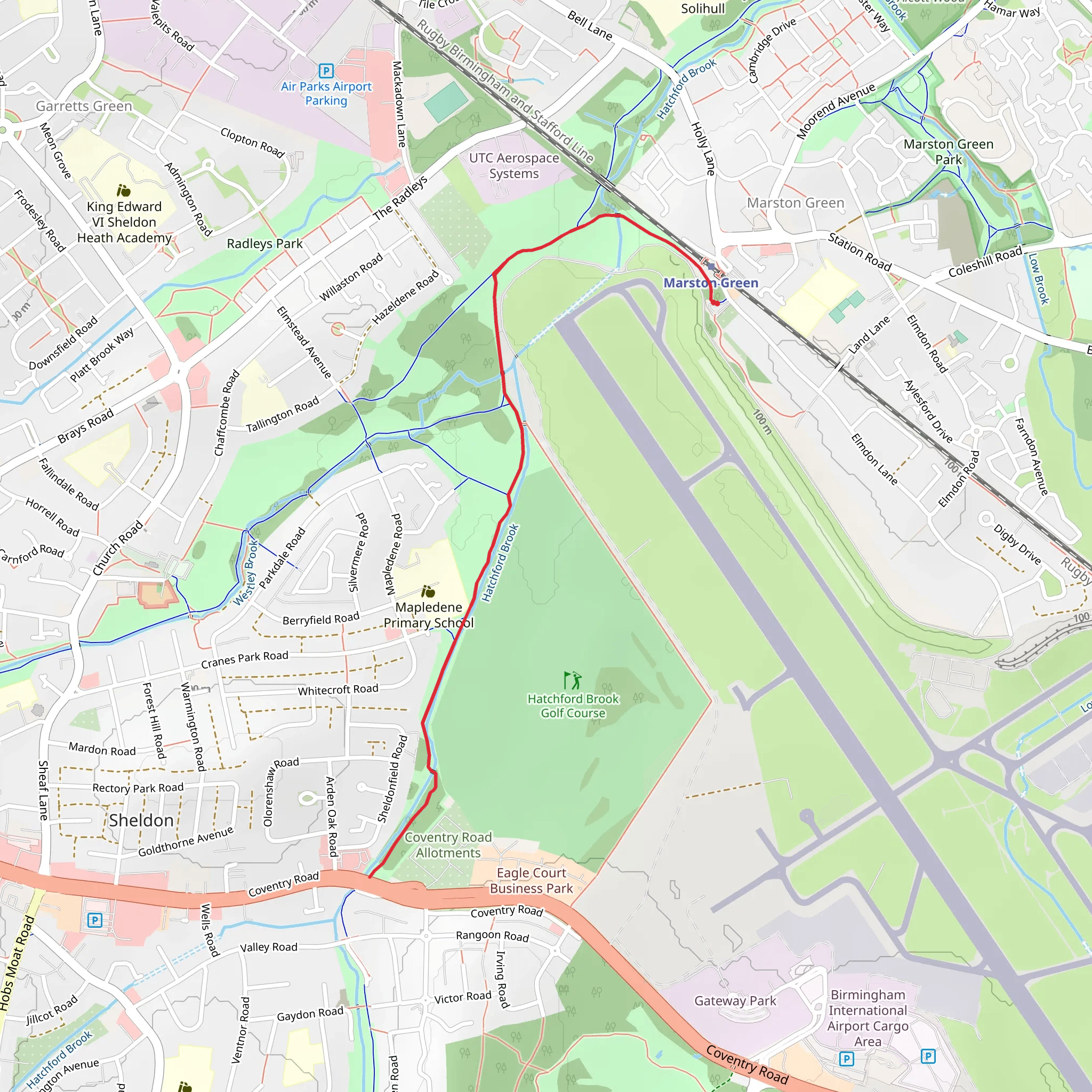 Sheldon Country Park mobile static map