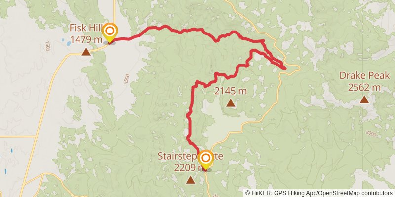 Oregon Timber Trail stage 4 Map