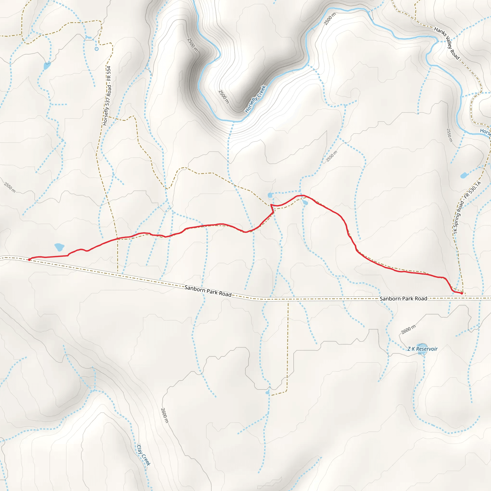 Zk Spring Trail mobile static map