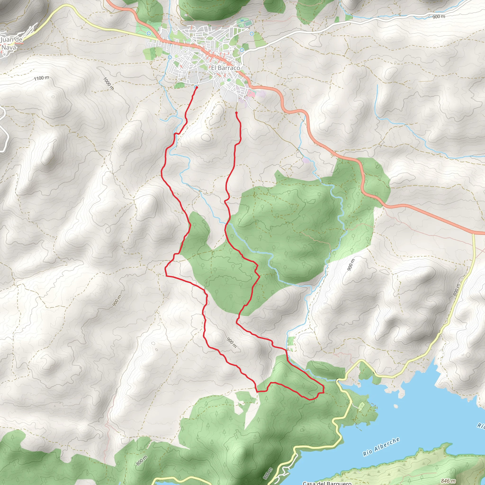 Camping Pantano del Burguillo from El Barraco mobile static map