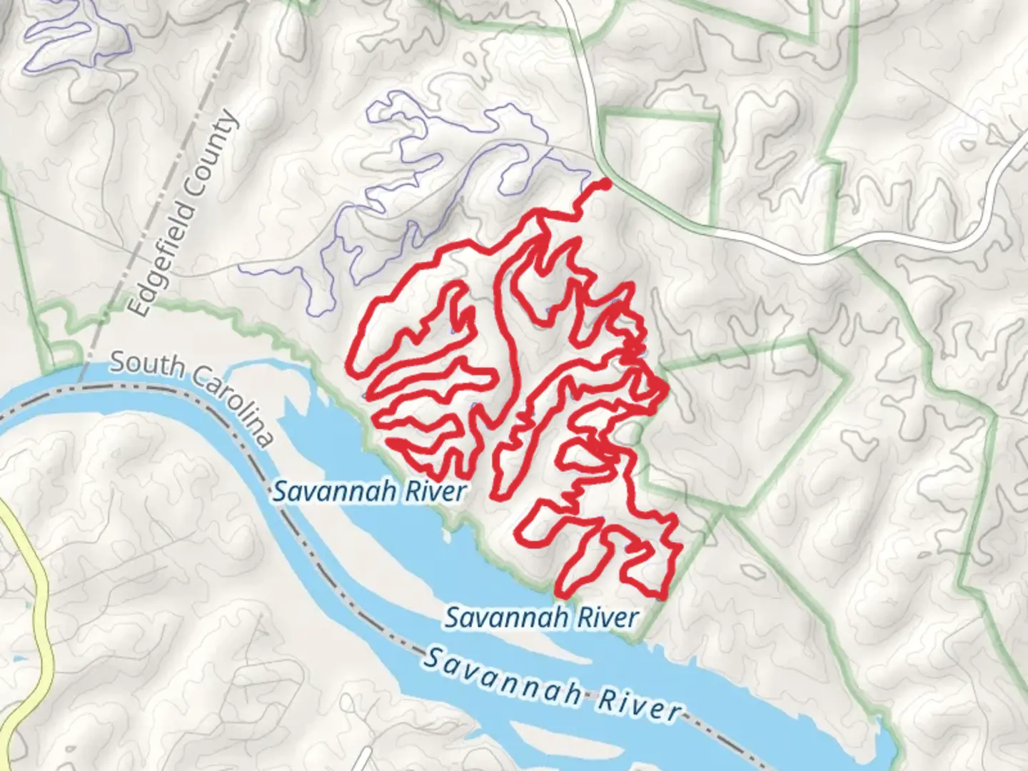 An image depicting the trail Skinny and The Great Wall Loop and its surrounding area.