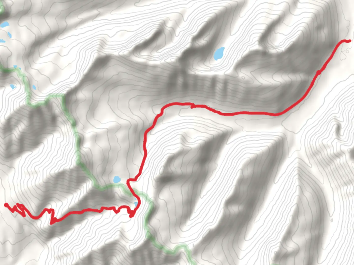An image depicting the trail Pyramid Pass - Youngs Creek Trail and its surrounding area.