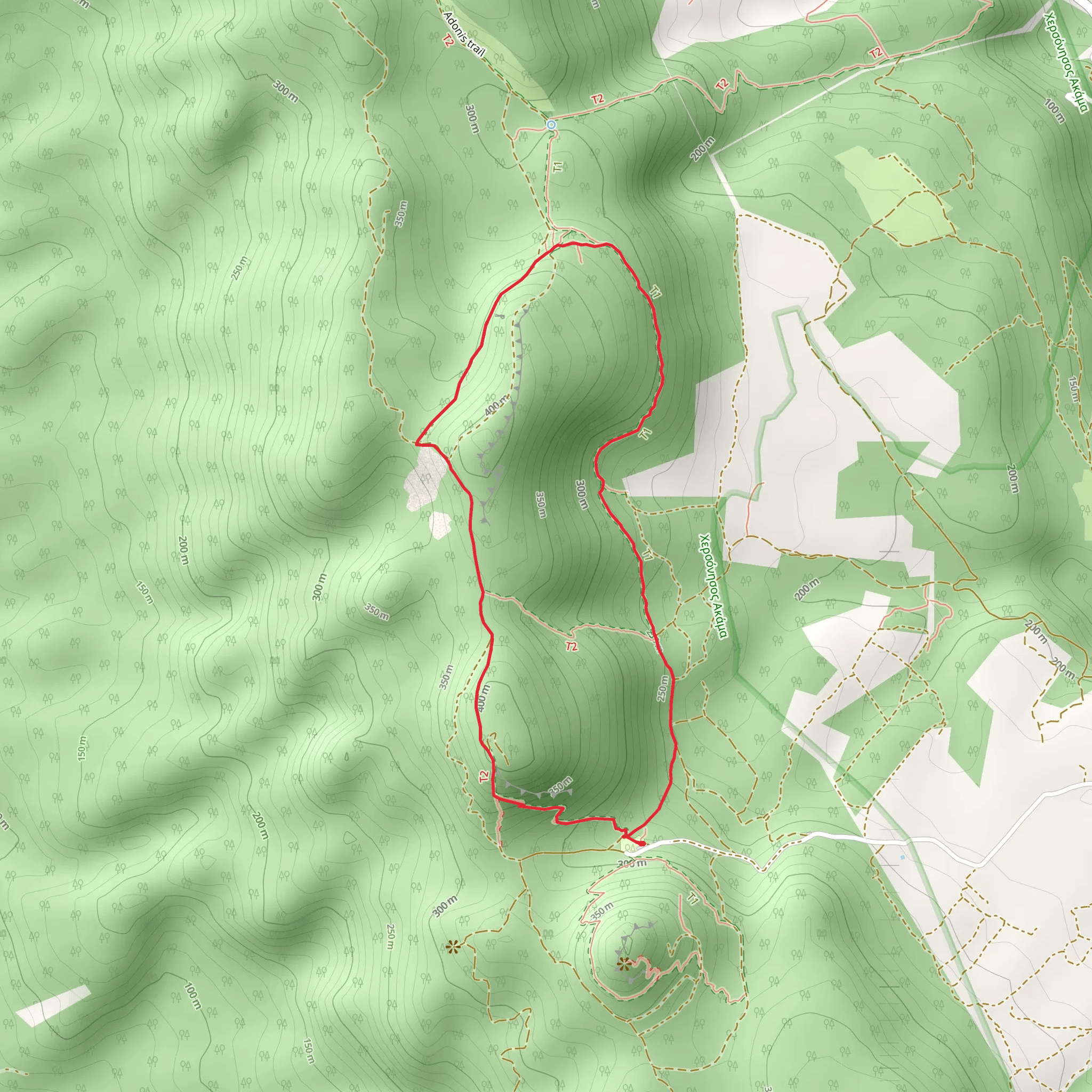 Smigies Loop Trail mobile static map