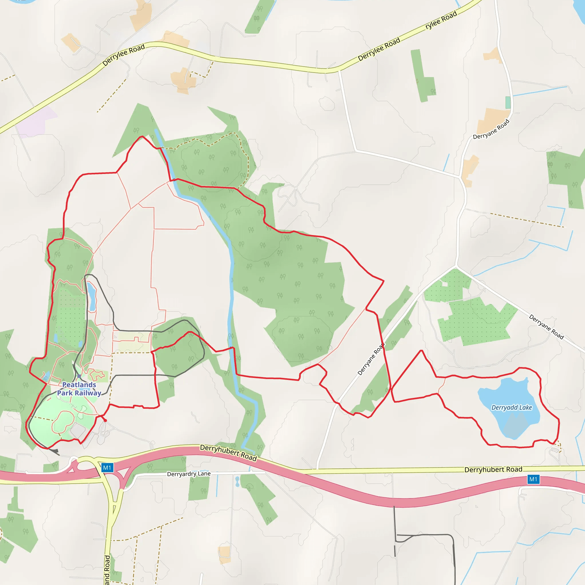 Peatlands Walk mobile static map