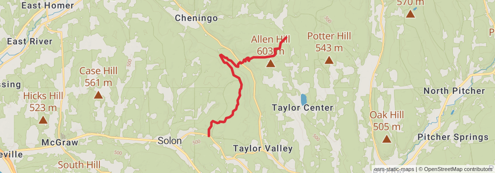 American Perimeter Trail - New York to Maine stage 15 Map