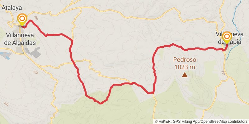 Gran Senda De Malaga stage 15 Map