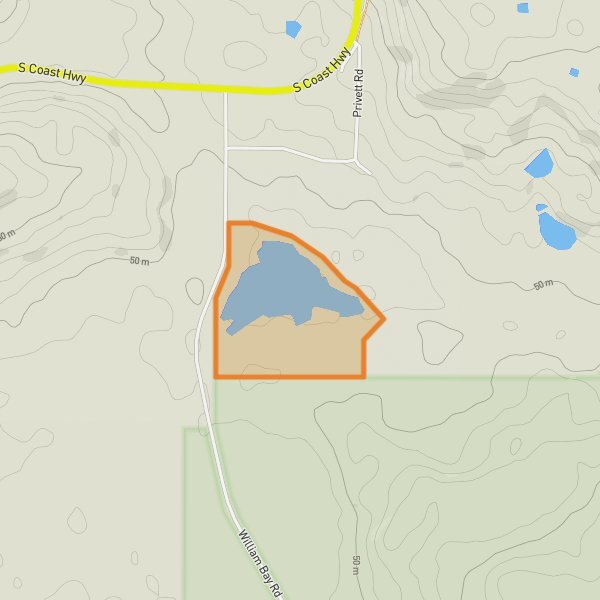 William Bay National Park mobile static map