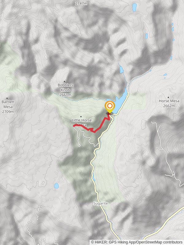 Ponderosa Ridge Trail mobile static map