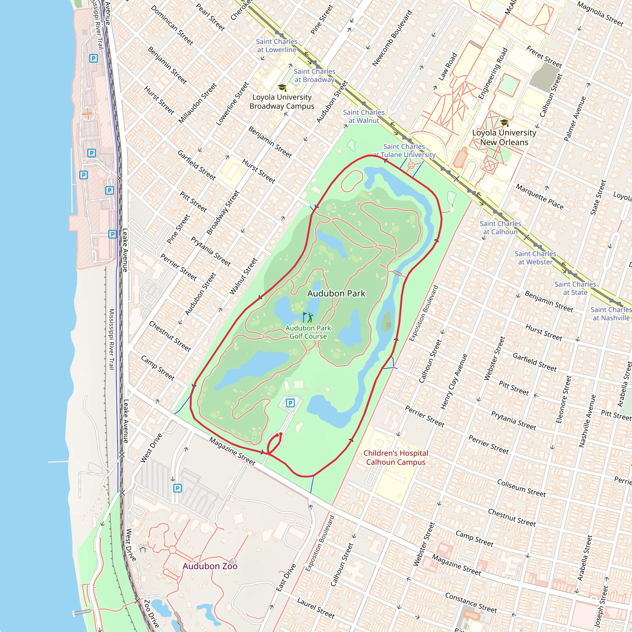 East DR and West DR Loop mobile static map