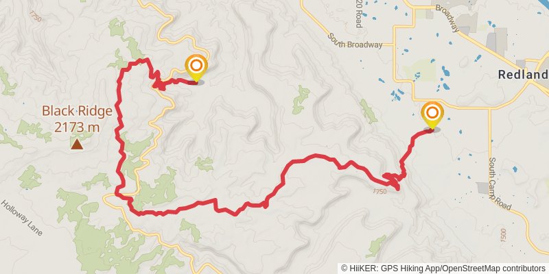 American Discovery Trail North Route stage 261 Map