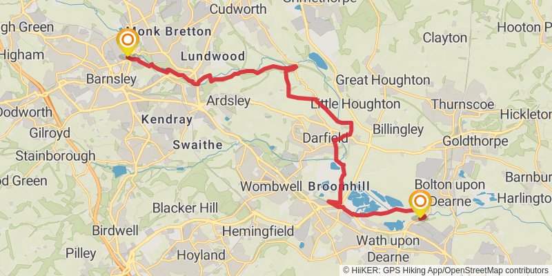 Dearne Way stage 2 Map