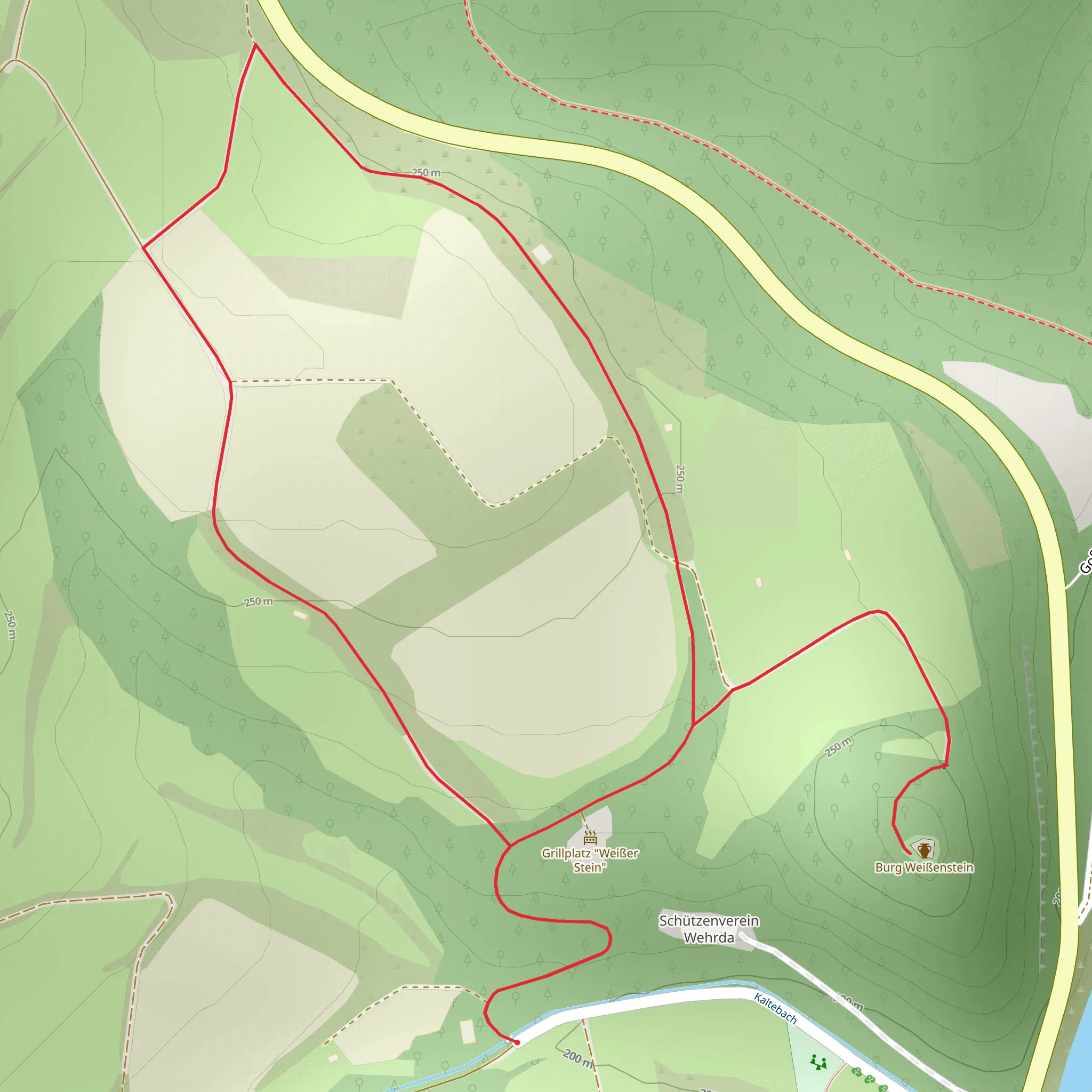 Burg Weißenstein Loop mobile static map