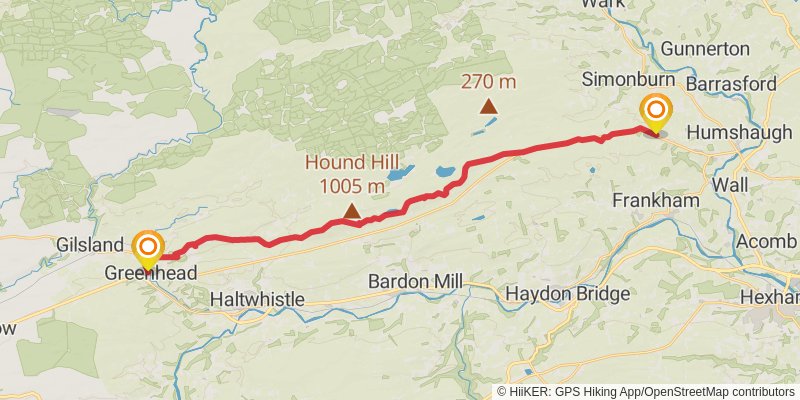 A Pennine Journey stage 11 Map
