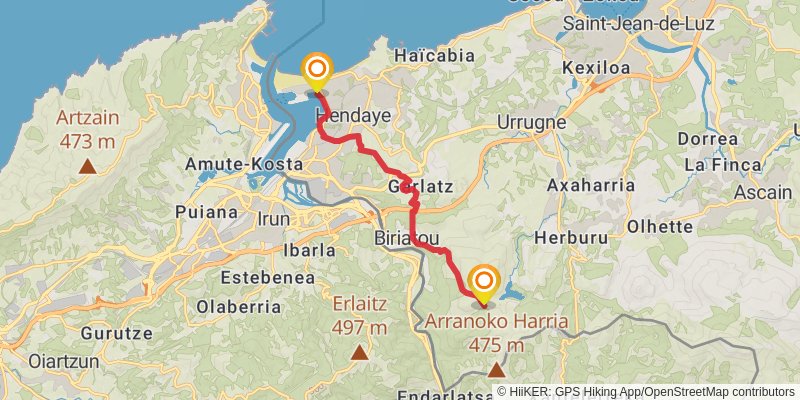 Haute Randonnée Pyrénéenne stage 1 Map