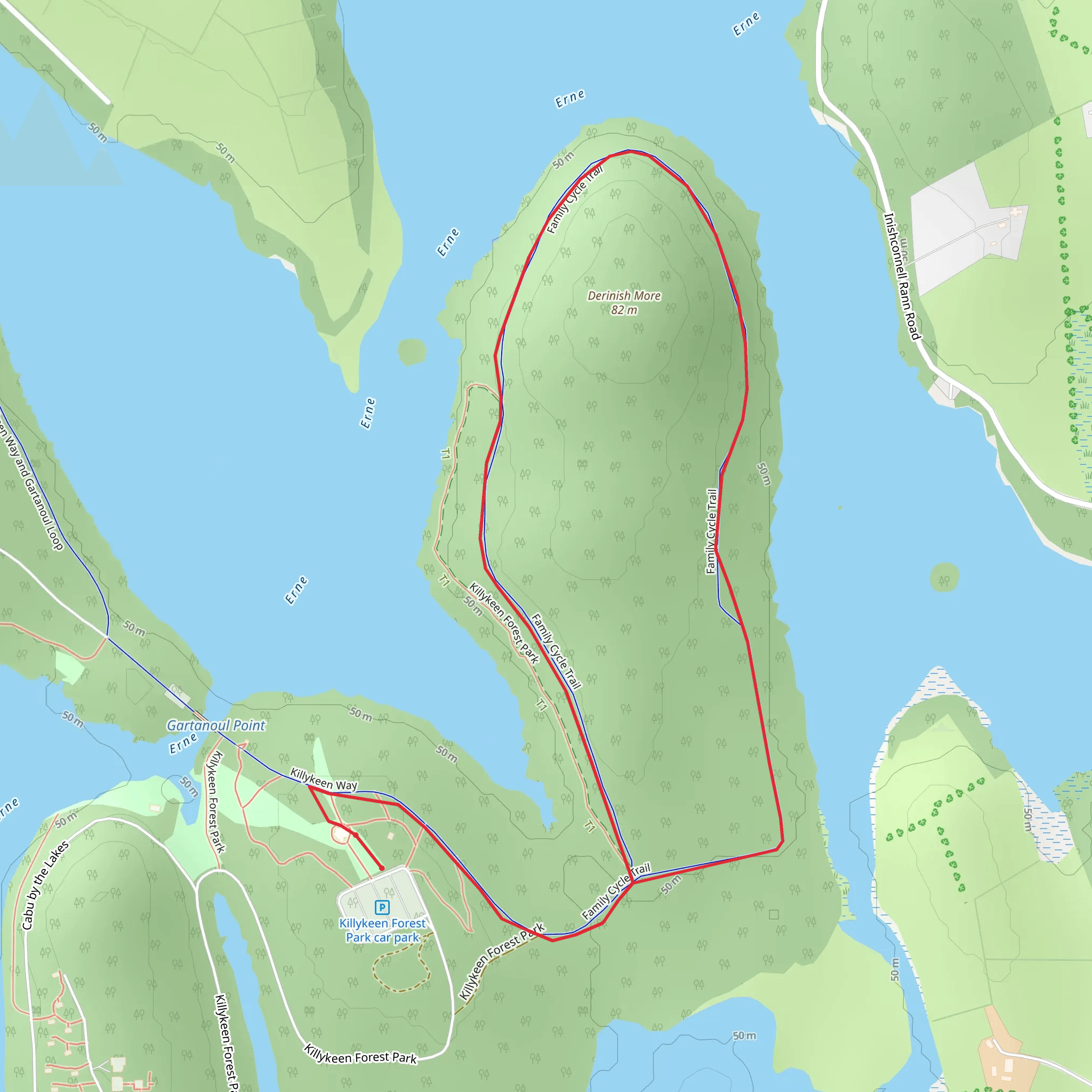 Killykeen Forest Park - Nature Trail mobile static map