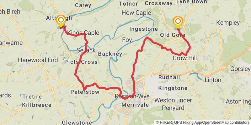 Herefordshire Trail stage 2 Map