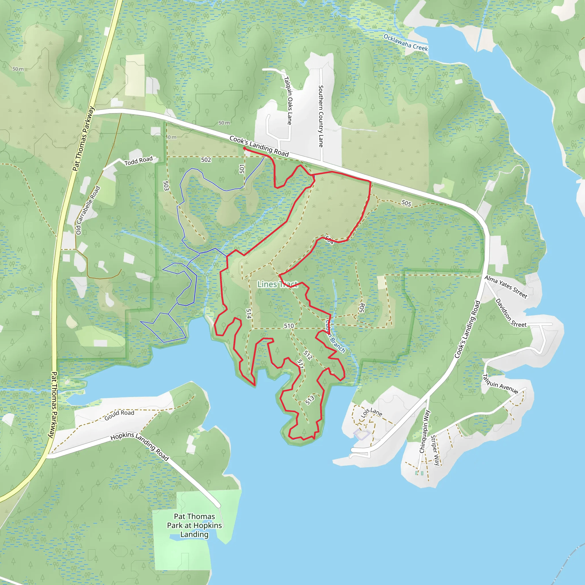 Talquin Loop mobile static map