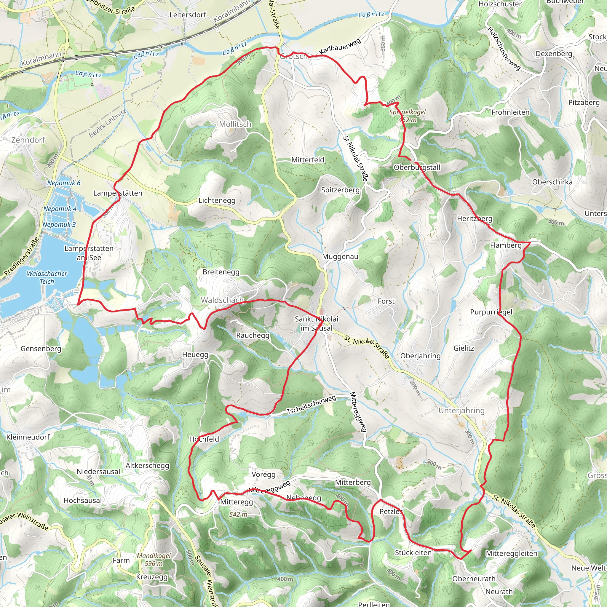 St Nikolai Loop Trail - 5 mobile static map