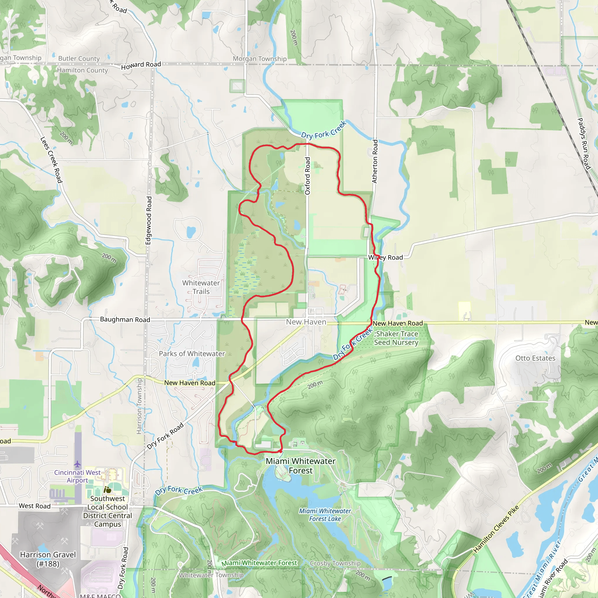 Shaker Trace Outer Loop and ADT mobile static map