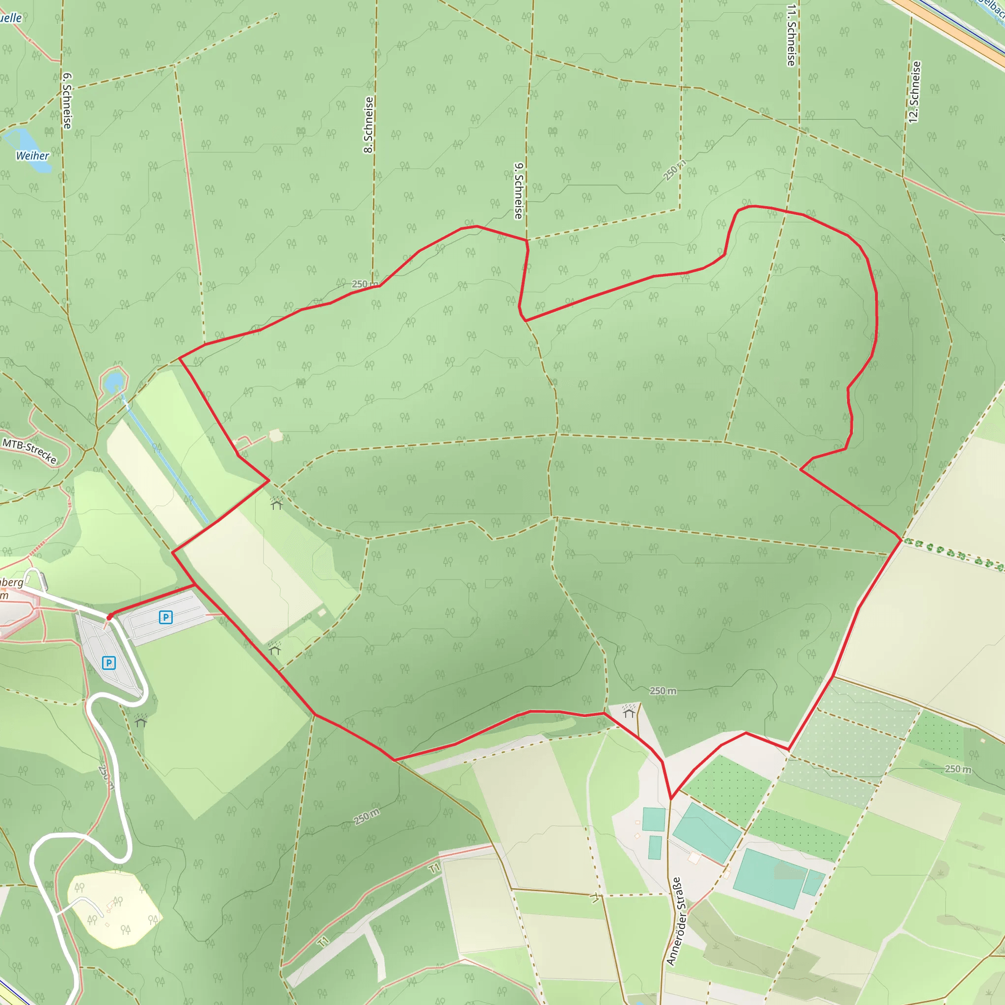 Anneberg Loop mobile static map