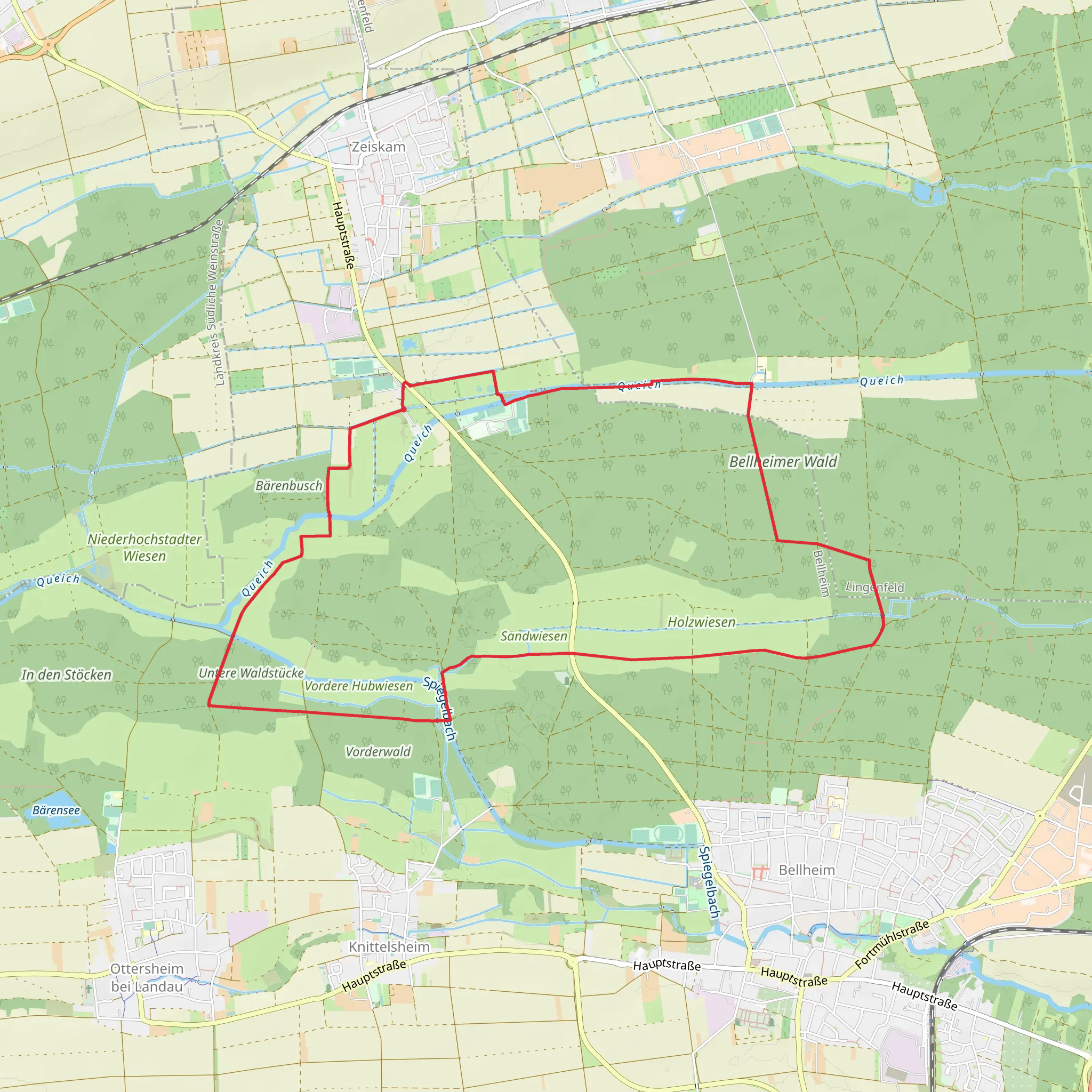 Zeiskamer Muehle Loop mobile static map