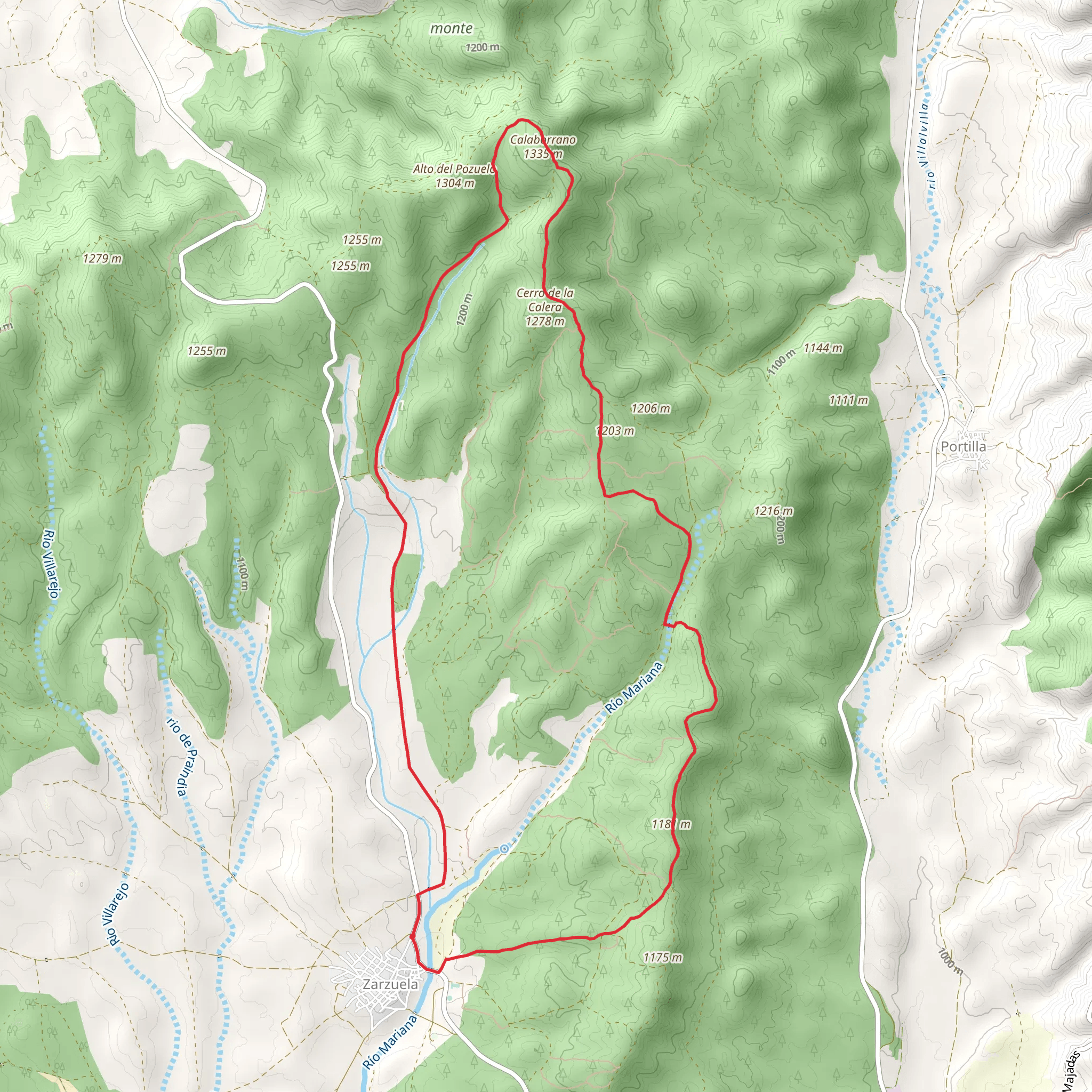 Cerro la Calera and Vallejos PR CU 24 mobile static map