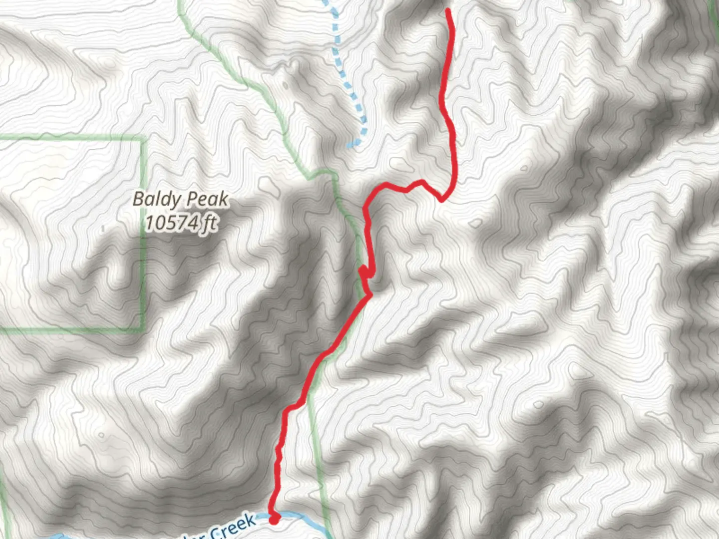 An image depicting the trail Cobbs Gulch Trail and its surrounding area.