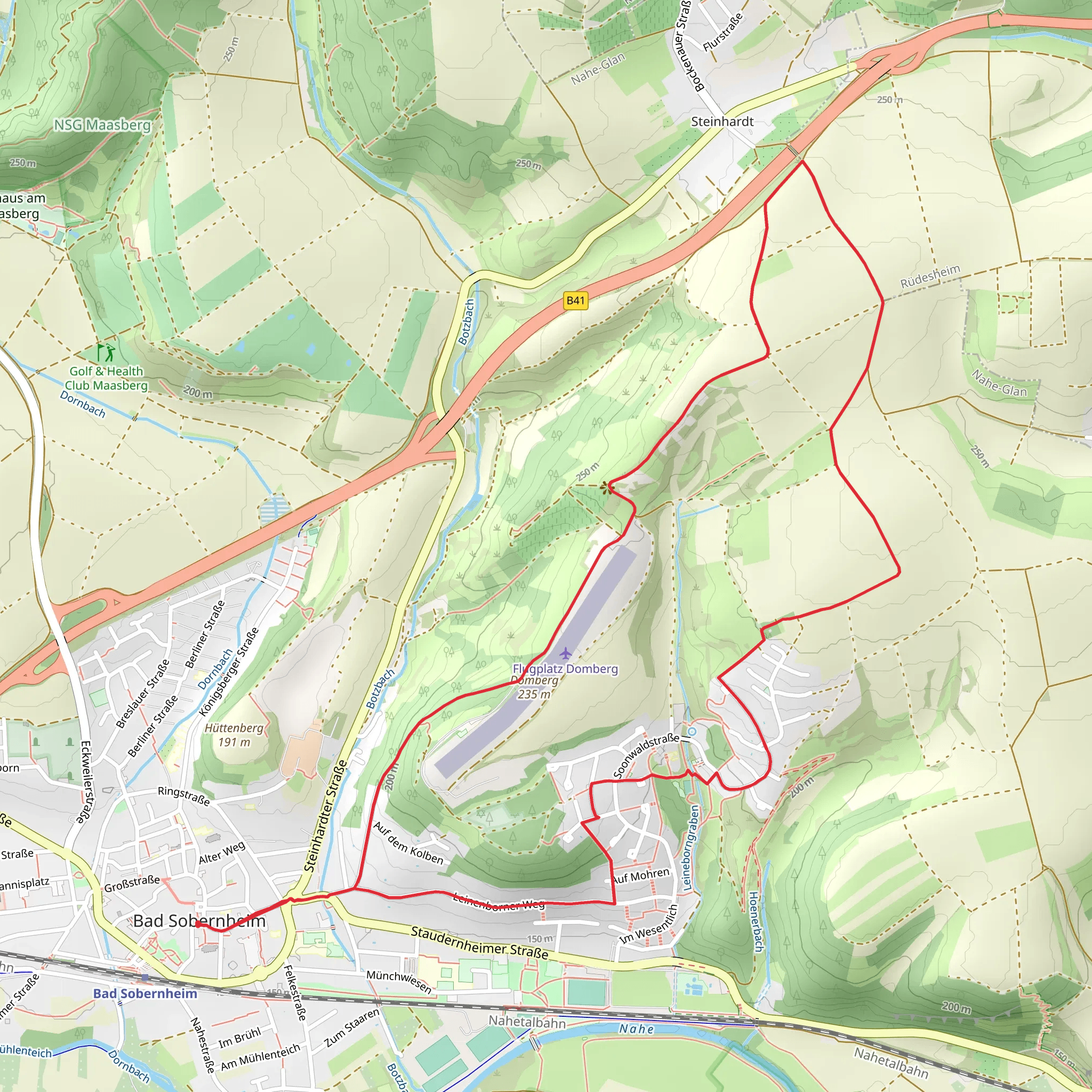 Domberg Loop mobile static map