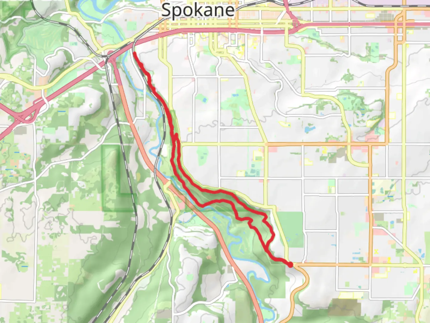 An image depicting the trail High Drive Parkway Loop Trail and its surrounding area.