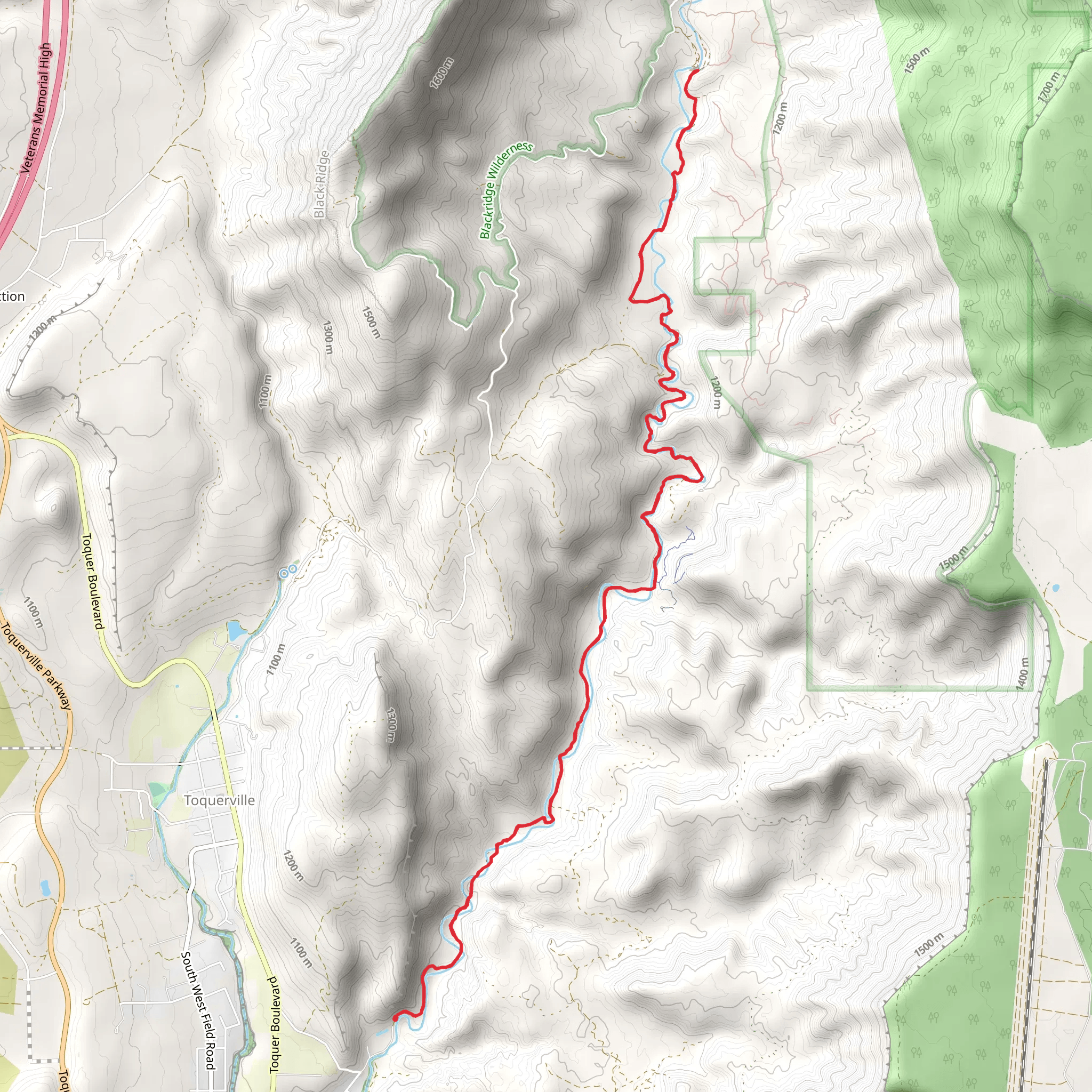 La Verkin Creek mobile static map