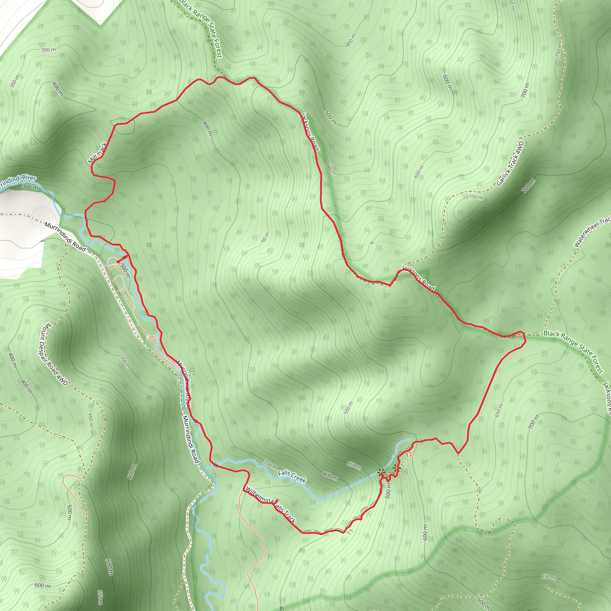 Mill Track Loop mobile static map