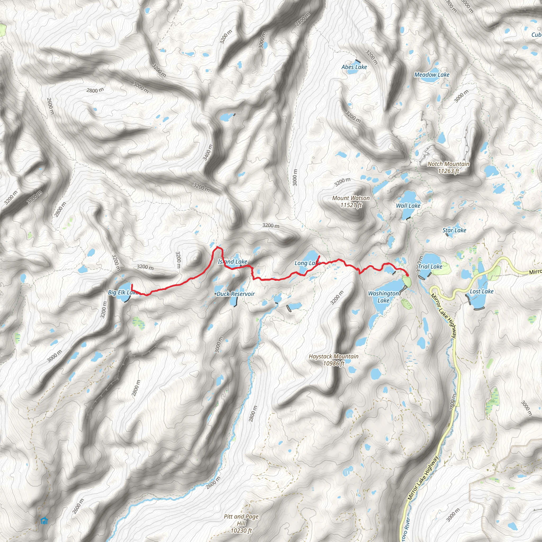 Lakes Country Trail and Big Elk Lake Trail mobile static map