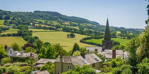 An image depicting the trail Three Castles Walk - Monmouthshire and its surrounding area.