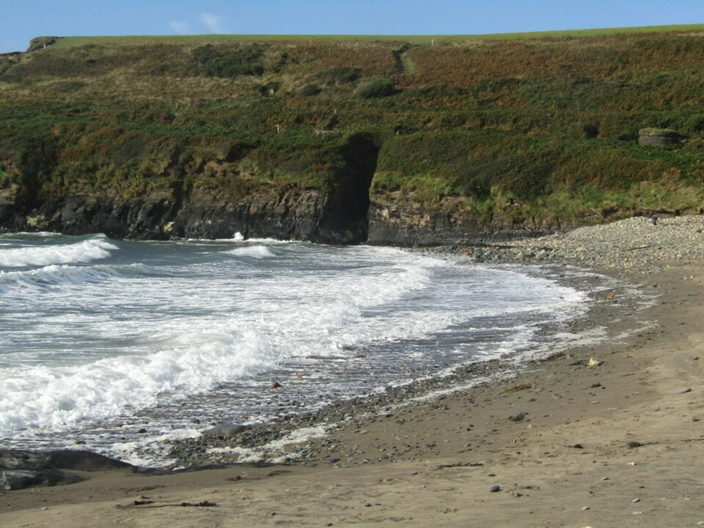 An image depicting the trail Abereiddi - Pwllcaerog and its surrounding area.