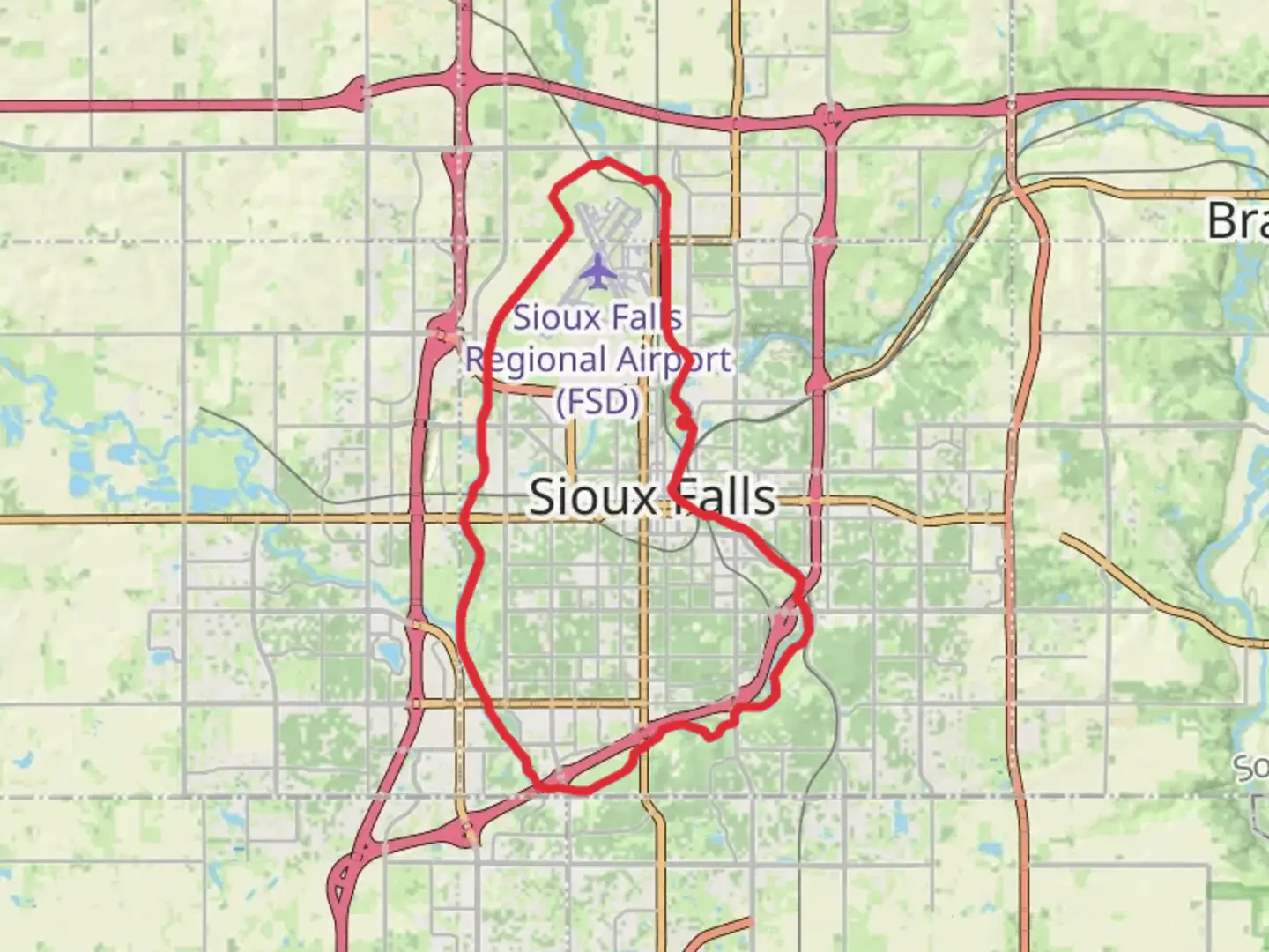 An image depicting the trail The Big Sioux River Recreation Trail and Greenway Loop and its surrounding area.