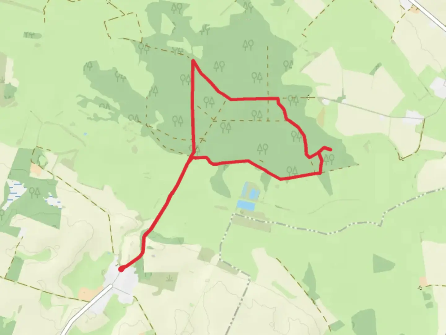 An image depicting the trail Steintanz von Netzeband Loop and its surrounding area.