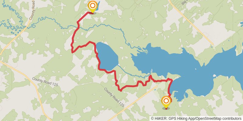 Lake Somerville Trailway stage 2 Map