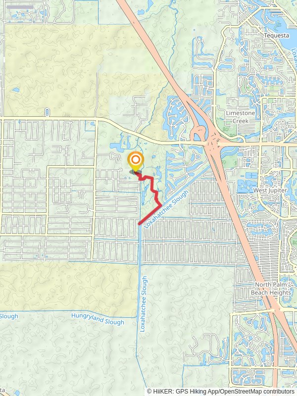 Loxahatchee Slough from Riverbend Park mobile static map