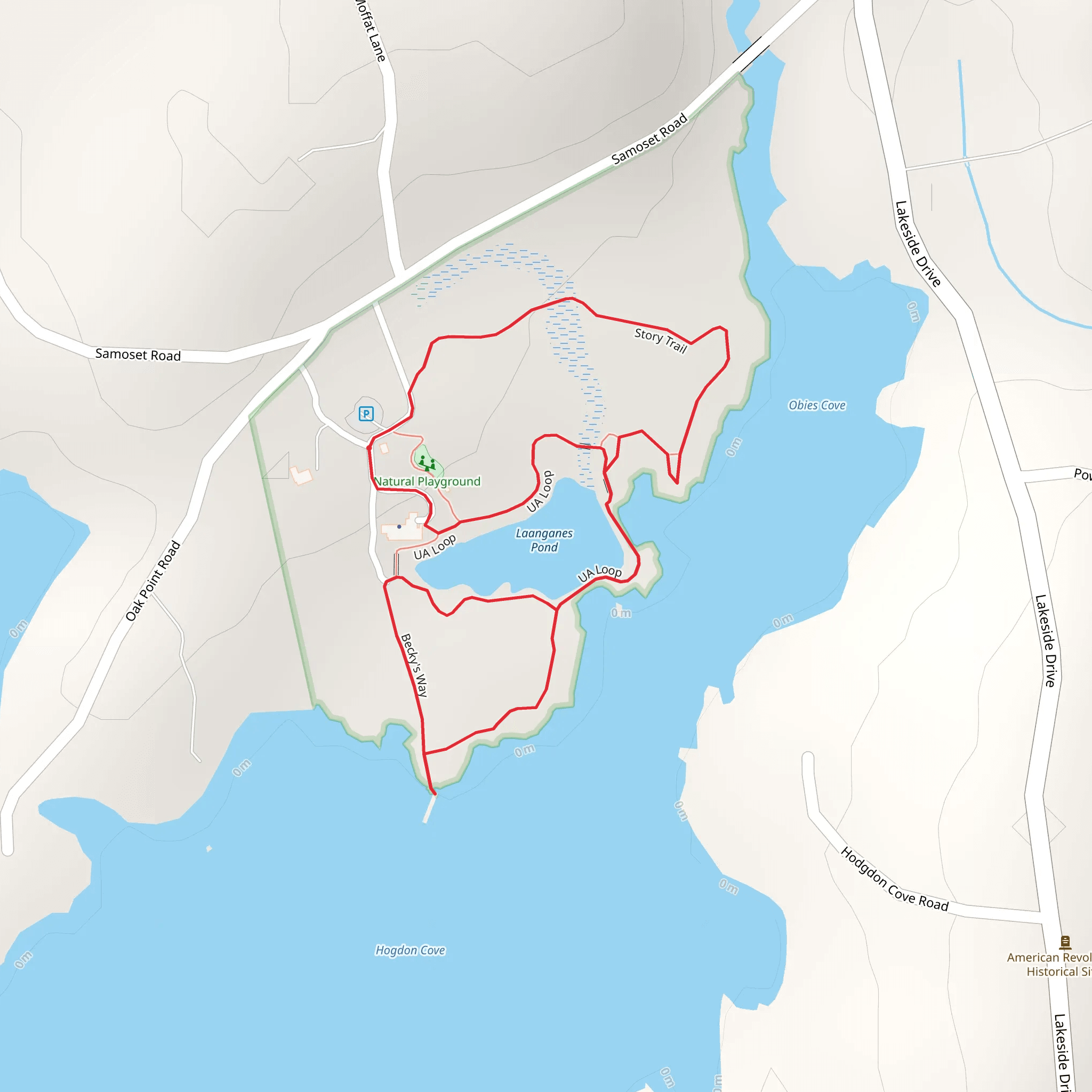 Hogdon Cove Loop mobile static map