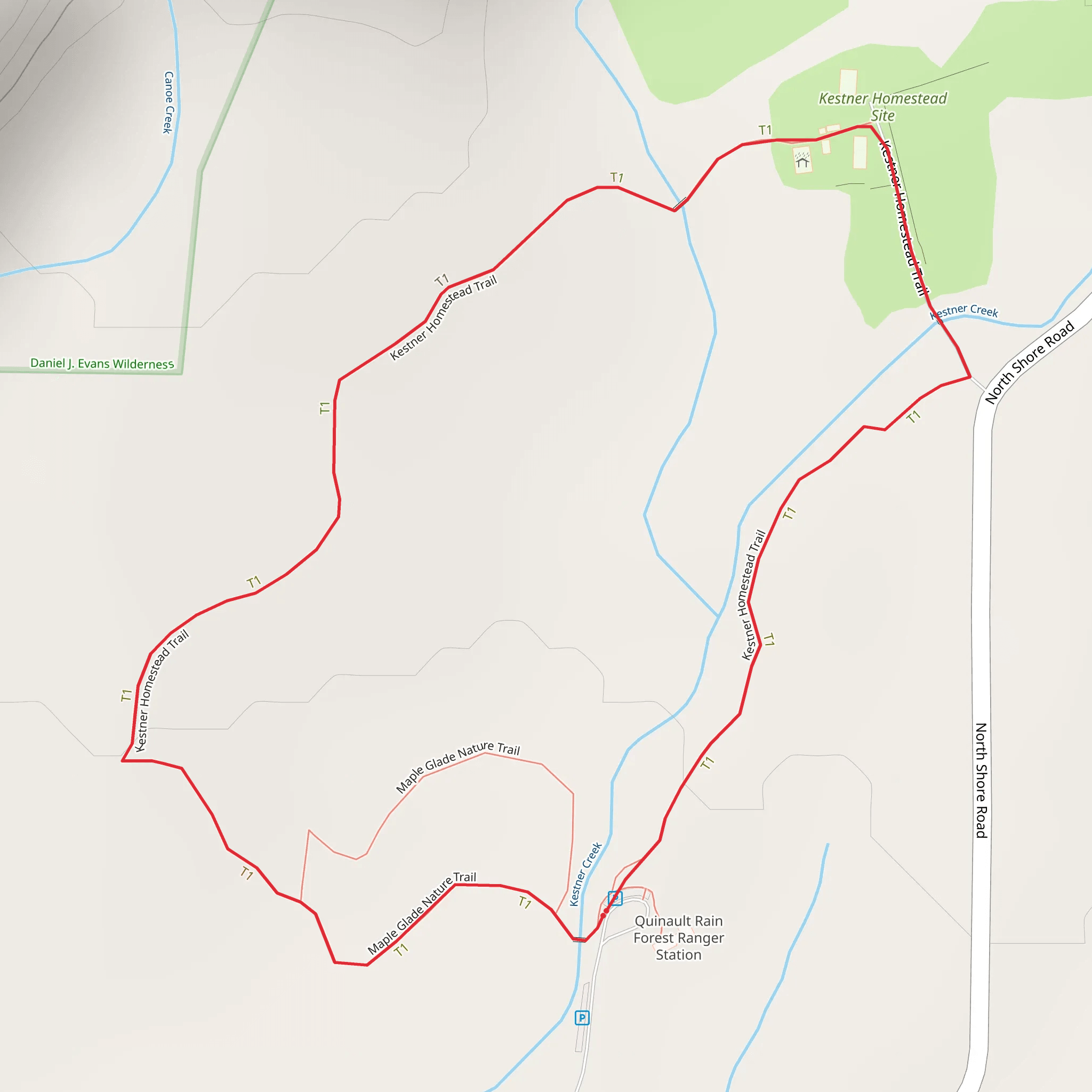 Maple Glade Nature Trail mobile static map