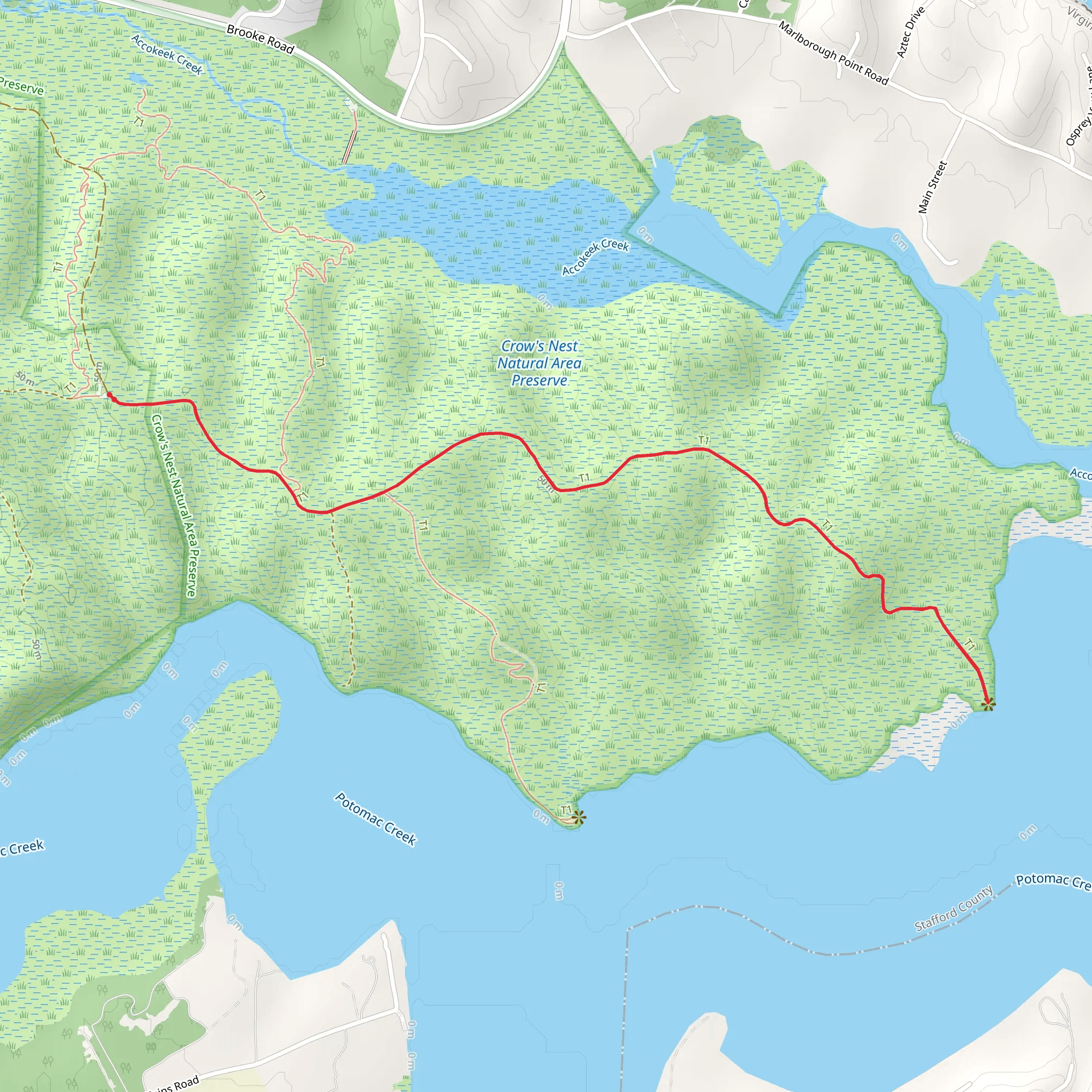 Crow's Nest Point mobile static map