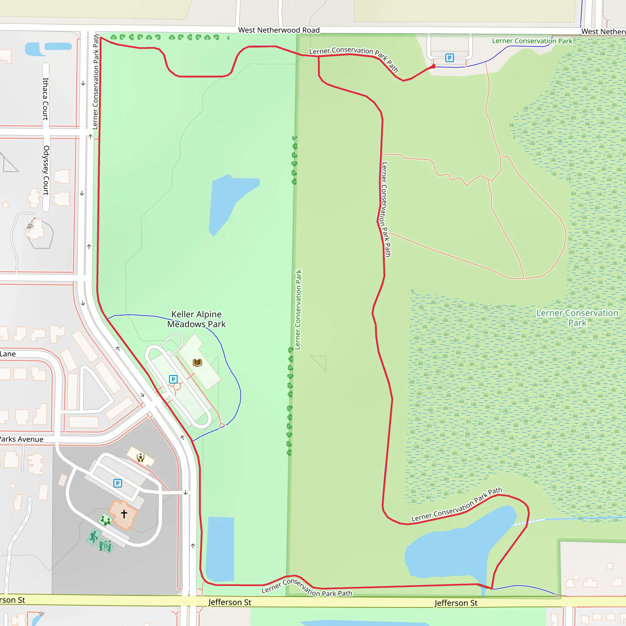 Lerner Conservation Park Loop mobile static map