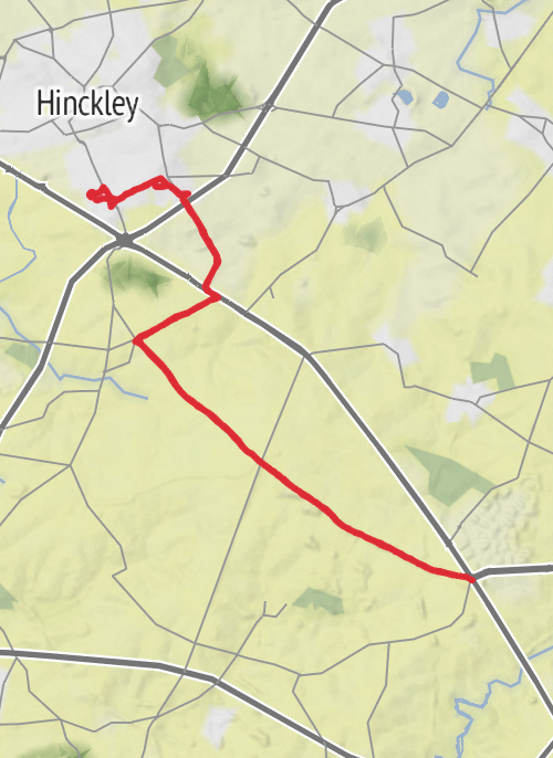 Hinckley and Bosworth Road Cycling mobile static map
