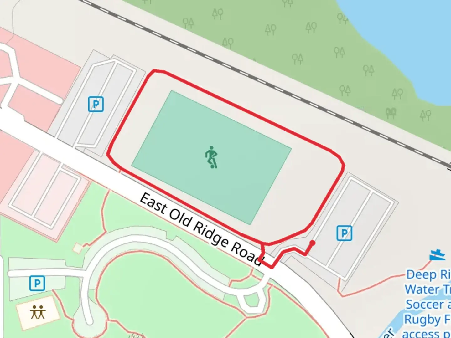 An image depicting the trail East Old Ridge Road Loop and its surrounding area.