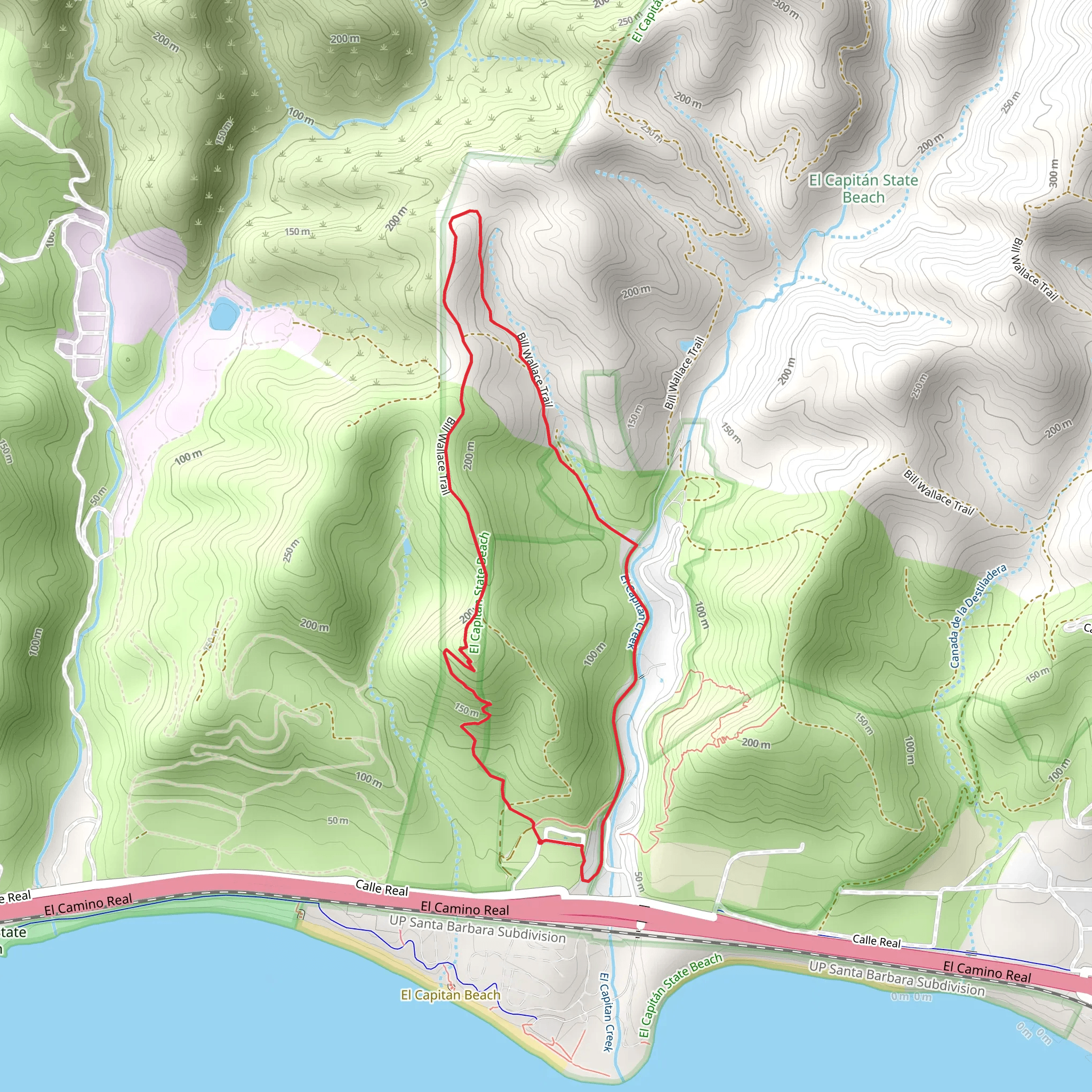 Bill Wallace Trail Loop mobile static map