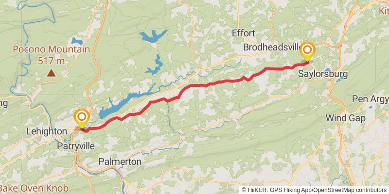 Appalachian Trail - Pennsylvania stage 13 Map