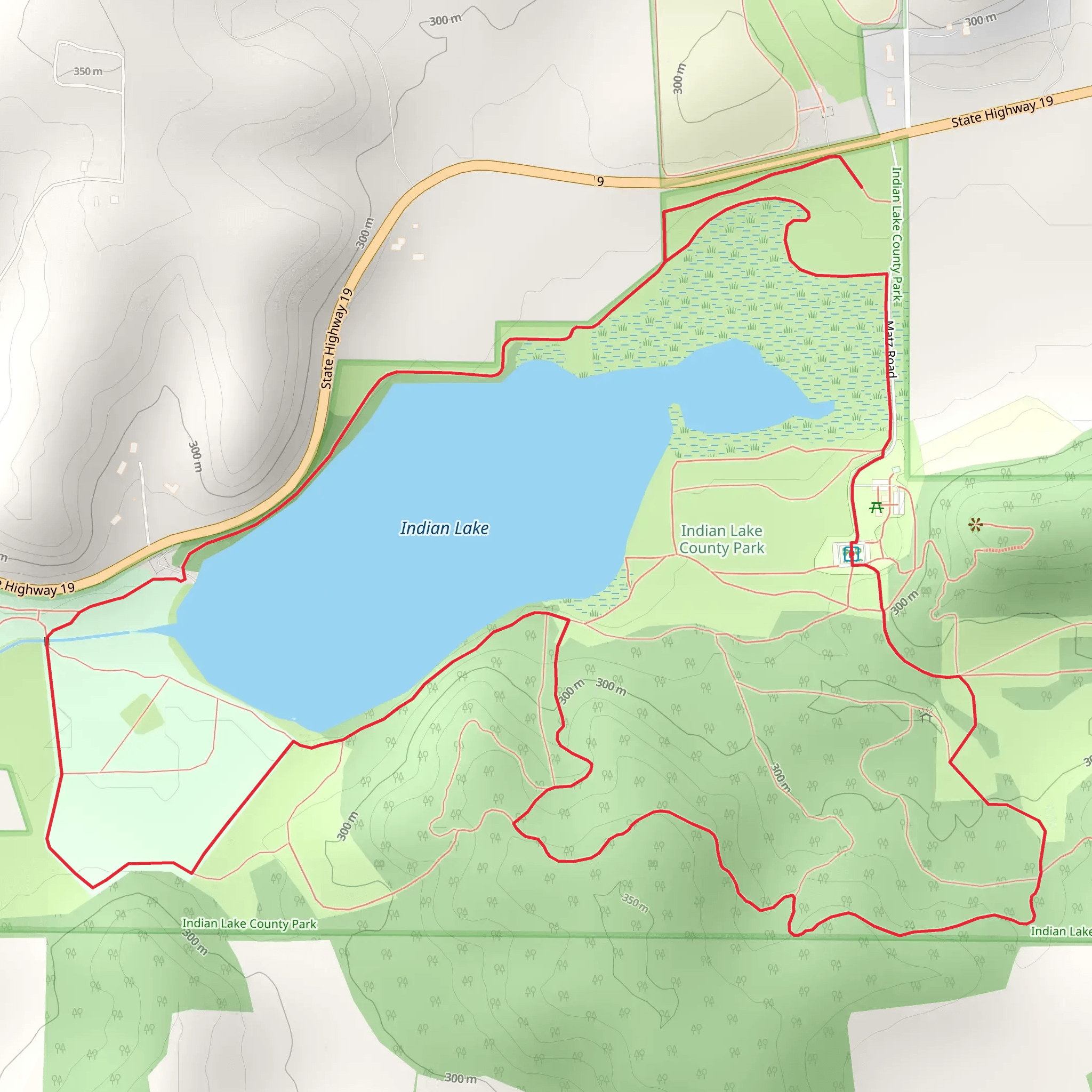 Indian Lake Loop mobile static map